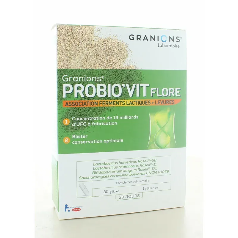 Granions Probio'Vit Flore 30 gélules Granions Probio'Vit Flore 30 gélules