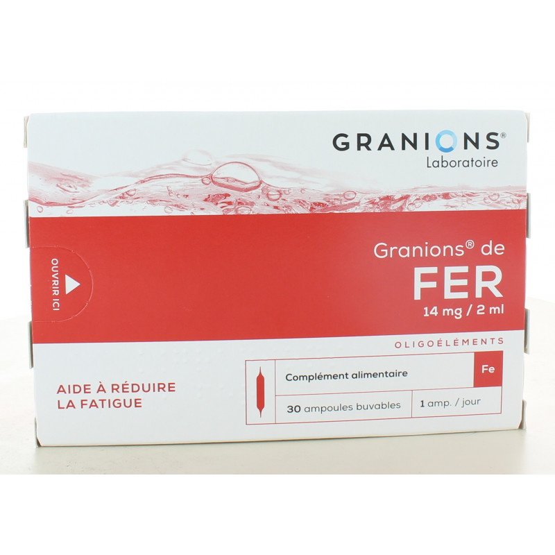 Granions de Fer 30 ampoules Granions de Fer 30 ampoules