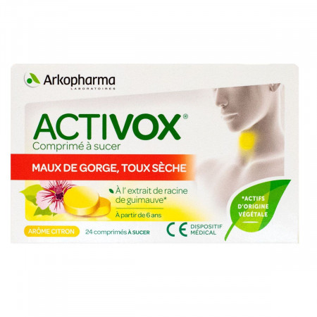 Arkopharma Activox Citron 24 comprimés à sucer
