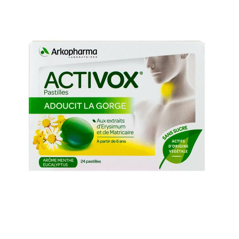 Arkopharma Activox Menthe Eucalyptus 24 pastilles