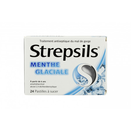 Strepsils Menthe Glaciale 24 pastilles