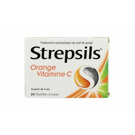 Strepsils Orange Vitamine C 24 pastilles