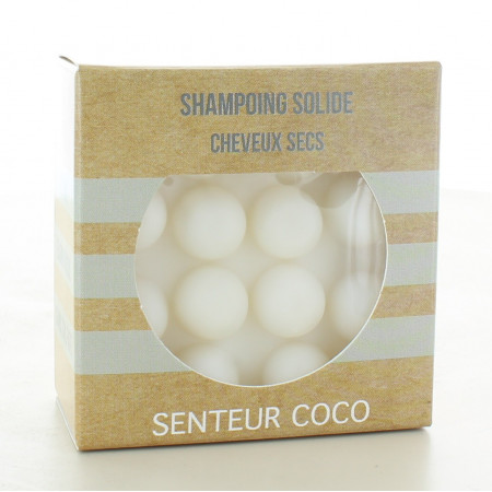 Shampooing Solide Cheveux Secs Senteur Coco 55g