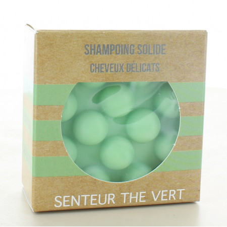 Shampooing Solide Cheveux Délicats Senteur Thé Vert 55g