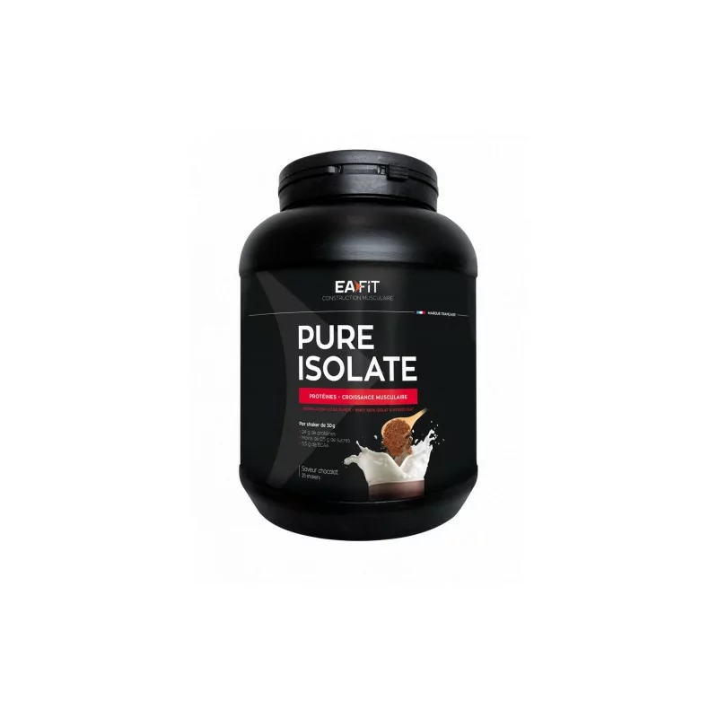EaFit Pure Isolate Saveur Chocolat 750g - Univers Pharmacie