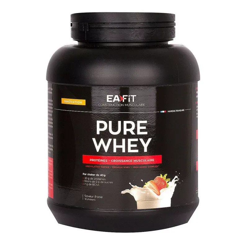 EaFit Pure Whey Saveur Fraise 750g