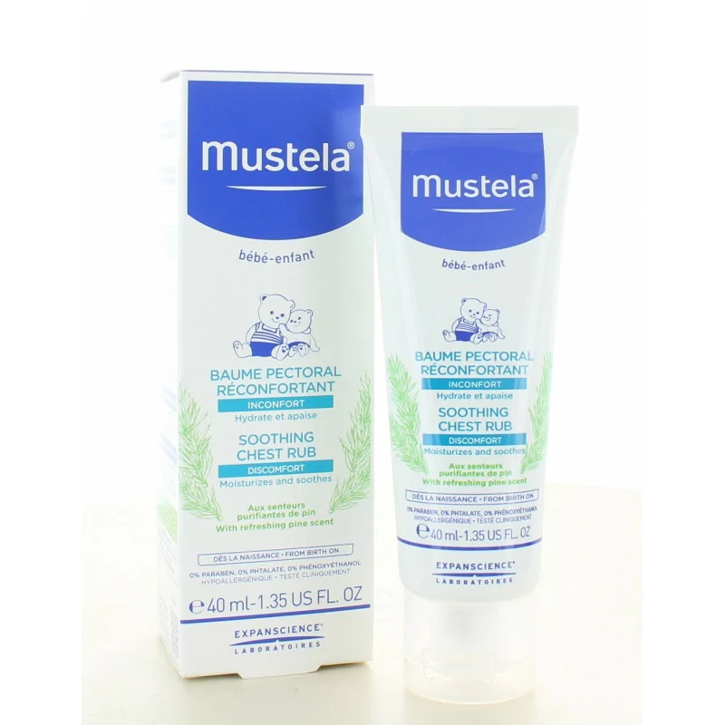 Mustela - Bébé . Baume pectoral réconfortant Bébé et Enfant (40 ml)