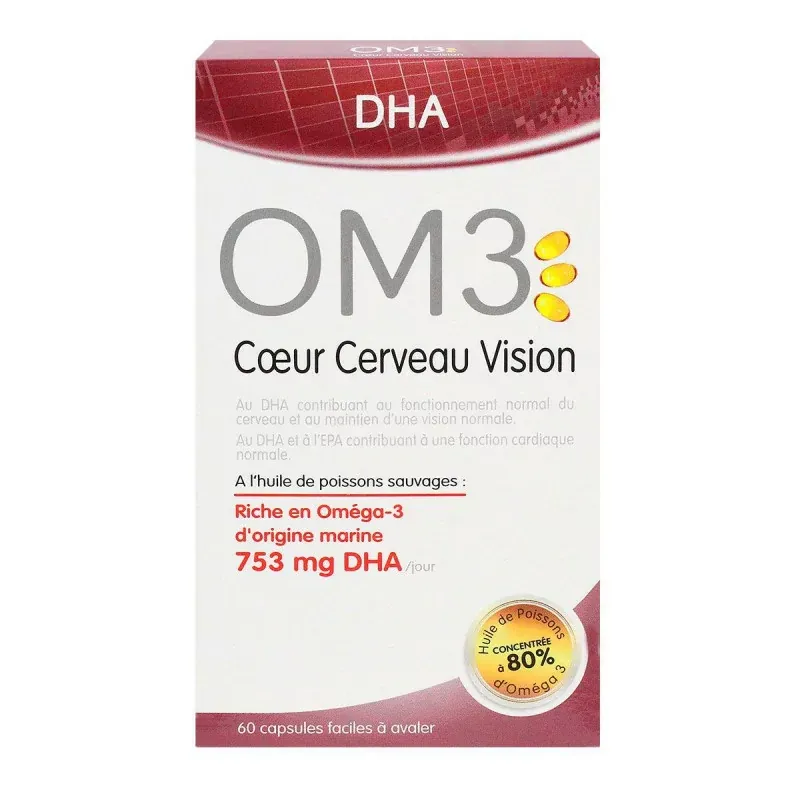 OM3 Cœur Cerveau Vision 60 capsules