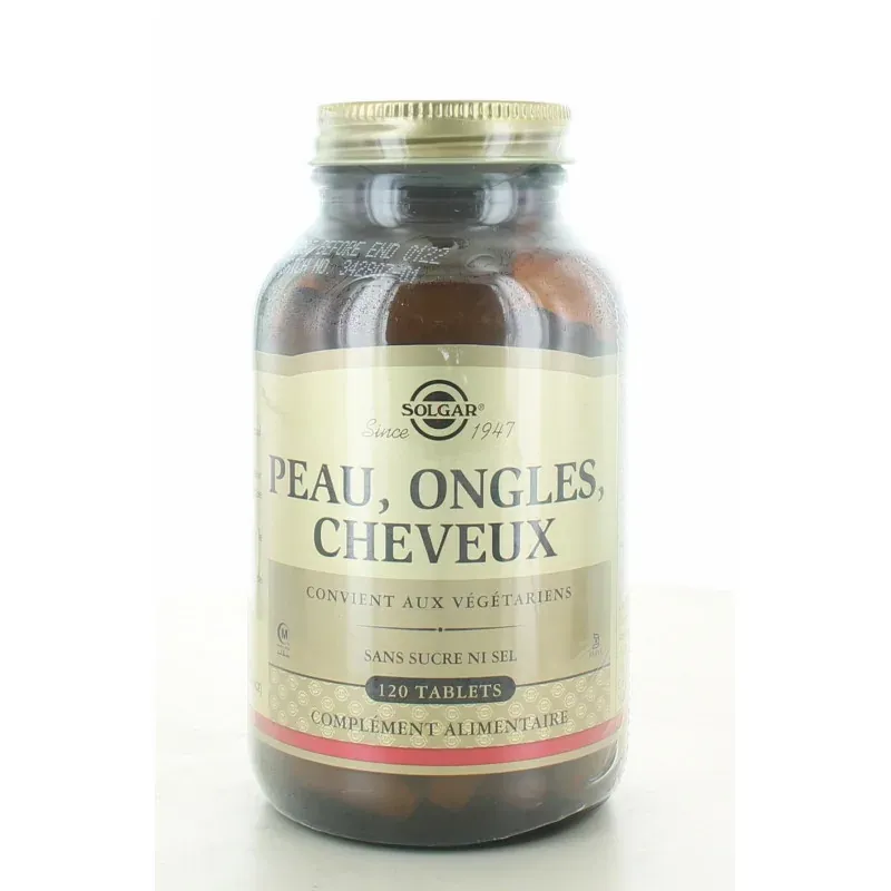 Solgar Peau Ongles Cheveux 120 tablets - Univers Pharmacie Solgar Peau Ongles Cheveux 120 tablets - Univers Pharmacie