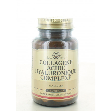 Solgar Collagene Acide Hyaluronique Complexe 30 comprimés