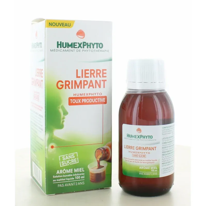 HumexPhyto Lierre Grimpant Sans Sucre Arôme Miel 100ml