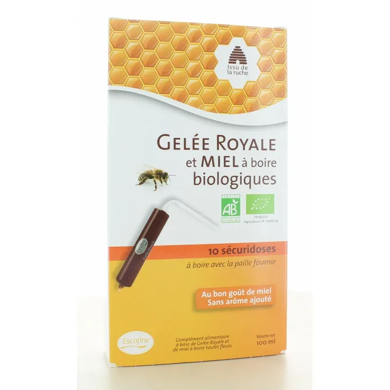 Pileje Gelée Royale et Miel Biologiques 10 sécuridoses