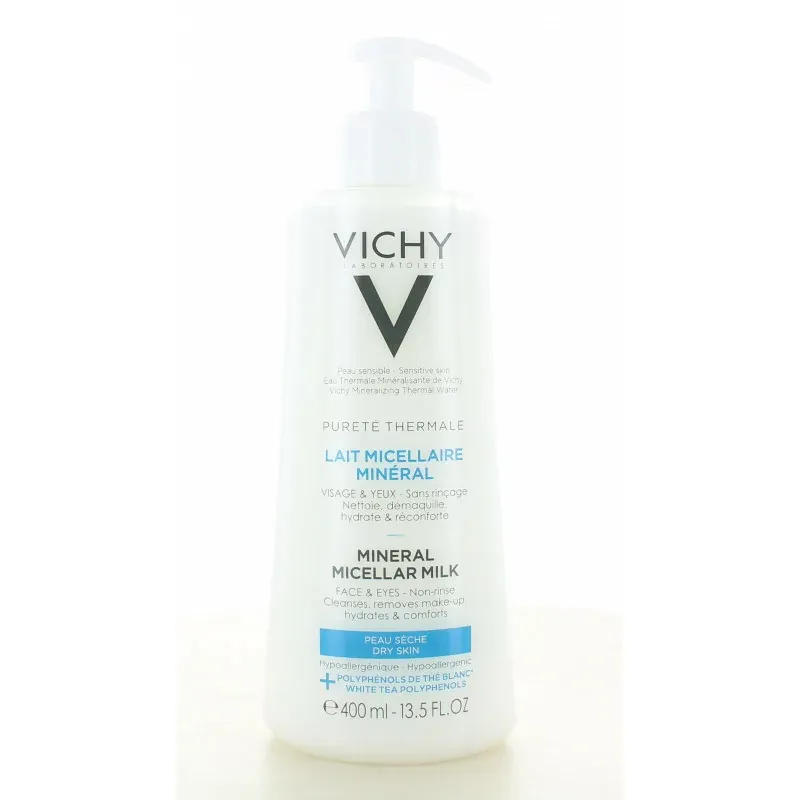 Vichy Pureté Thermale Lait Micellaire Minéral 400ml