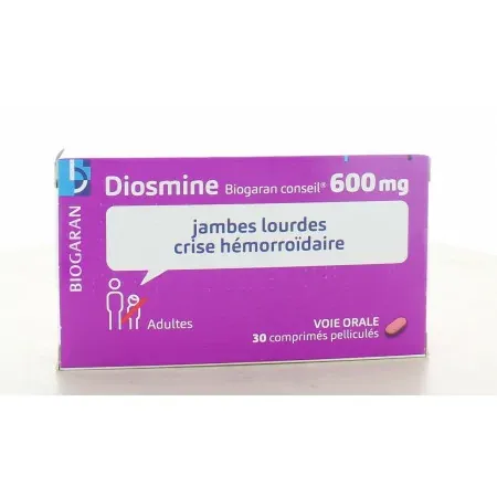 Diosmine Biogaran Conseil 600mg 30 comprimés