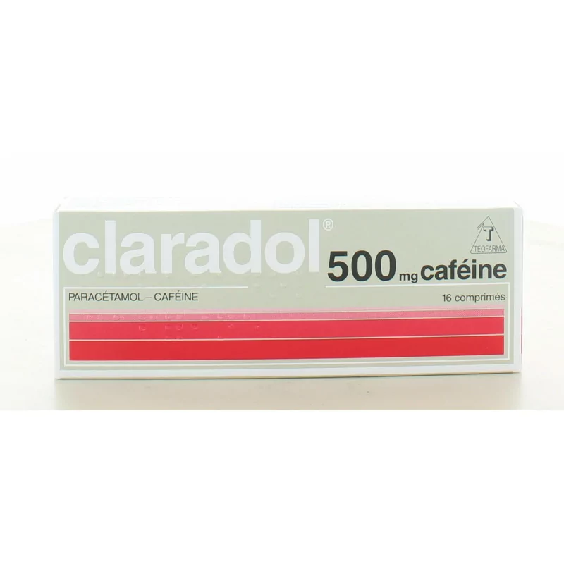 Claradol 500mg Caféine 16 comprimés