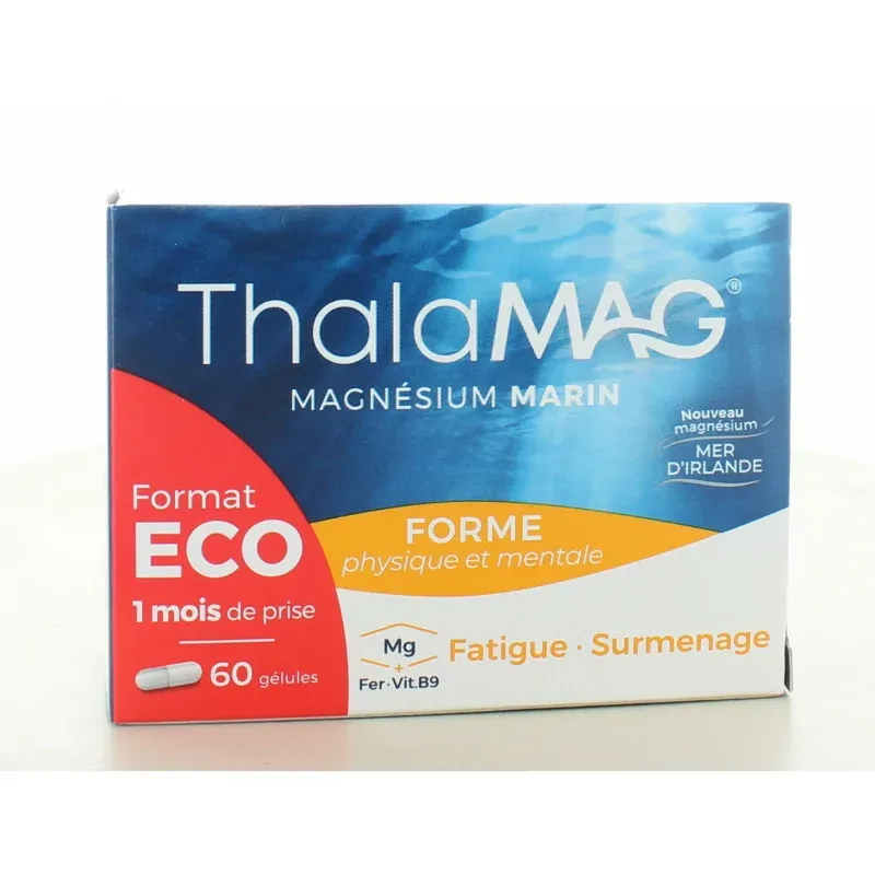 Thalamag Magnésium Marin Forme 60 gélules Thalamag Magnésium Marin Forme 60 gélules