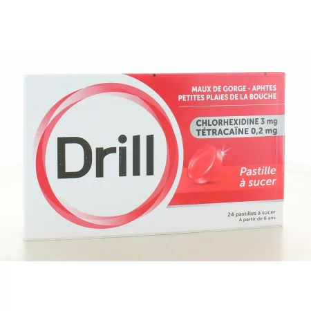 Drill Maux de Gorge 24 pastilles à sucer