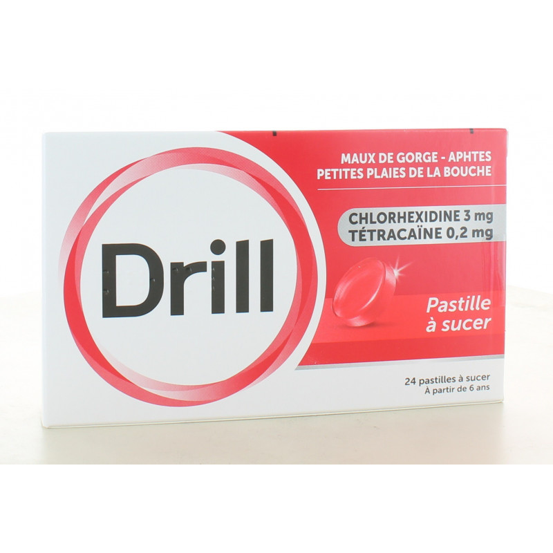 Drill Maux de Gorge 24 pastilles à sucer