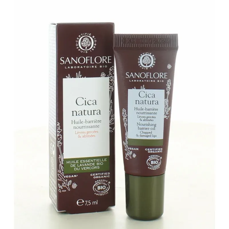 Sanoflore Cica Natura Huile Barrière Lèvres 7,5ml