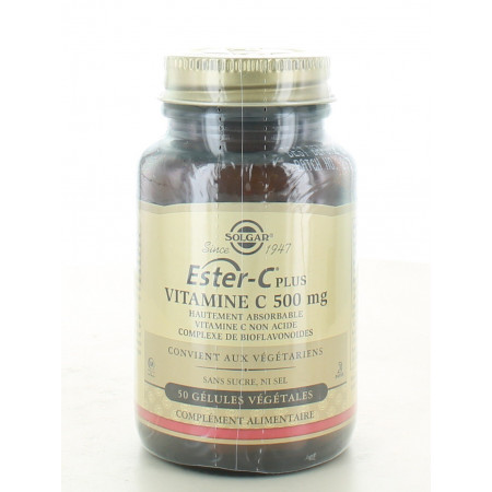 Solgar Ester-C Plus Vitamine C 500mg 50 gélules végétales