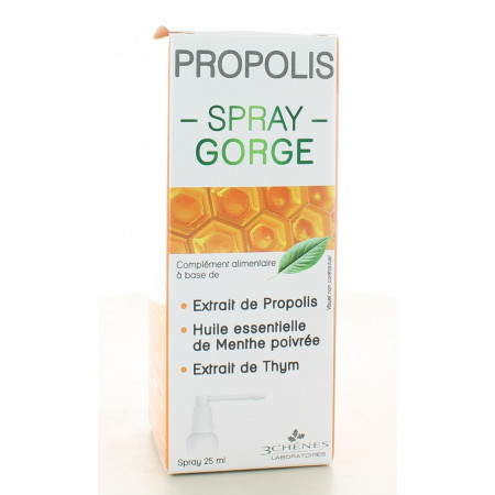 3 Chênes Propolis Spray Gorge 25ml