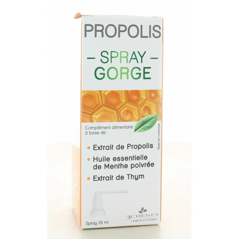 3 Chênes Propolis Spray Gorge 25ml