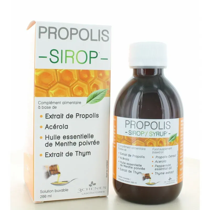 3 Chênes Propolis Sirop 200ml