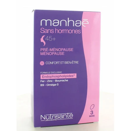 Manhaé Sans Hormone 45+ 90 capsules