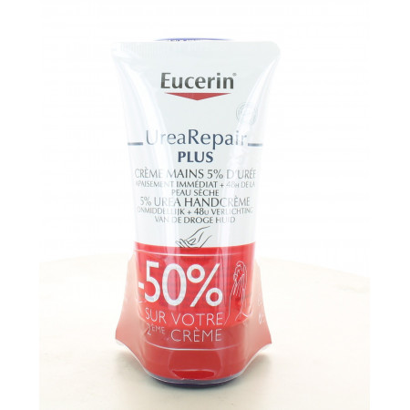 Eucerin UreaRepair Plus Crème Mains 5% 2x75ml
