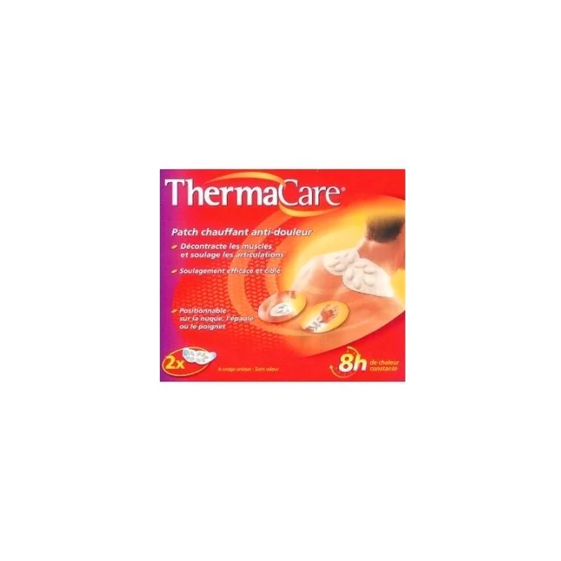 Patch auto-chauffant anti-douleur 16H Thermacare Cou/Epaule x2