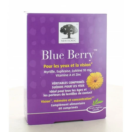 New Nordic Blue Berry 60 comprimés - Univers Pharmacie