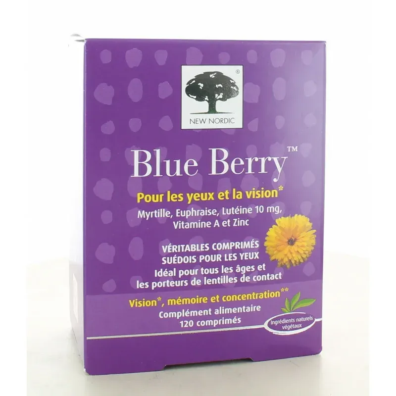 New Nordic Blue Berry 120 comprimés - Univers Pharmacie