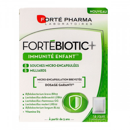 Fortébiotic+ Immunité Enfant Forté Pharma 14 sachets