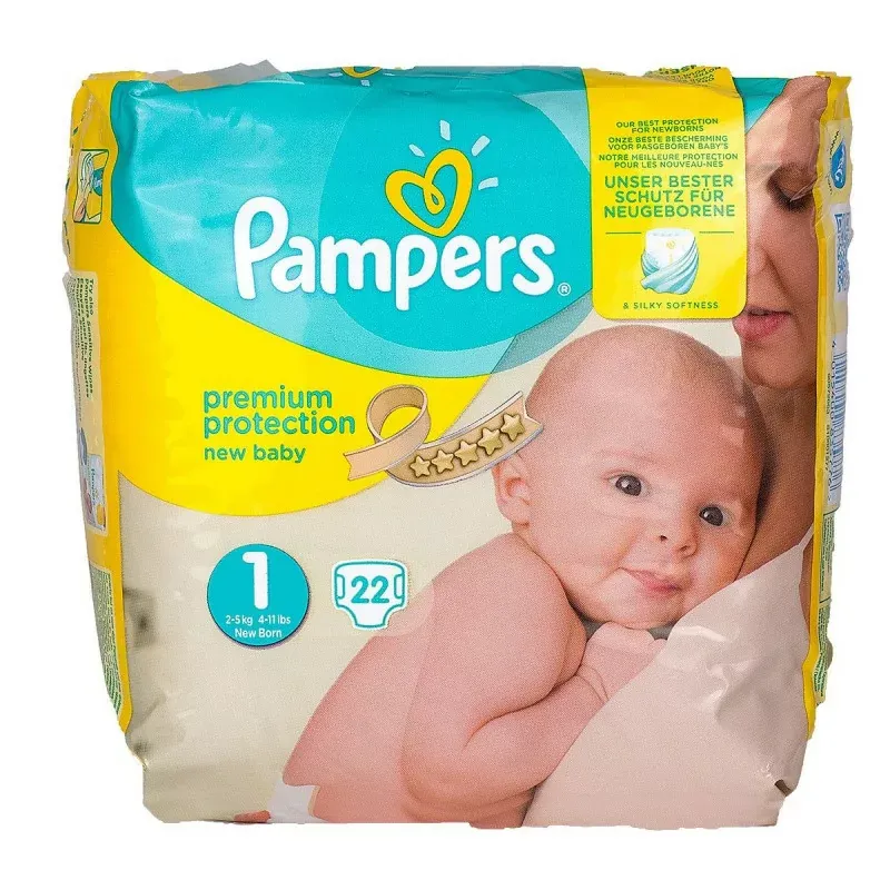 Pampers New Baby Taille 1 (2-5kg) X 22 couches