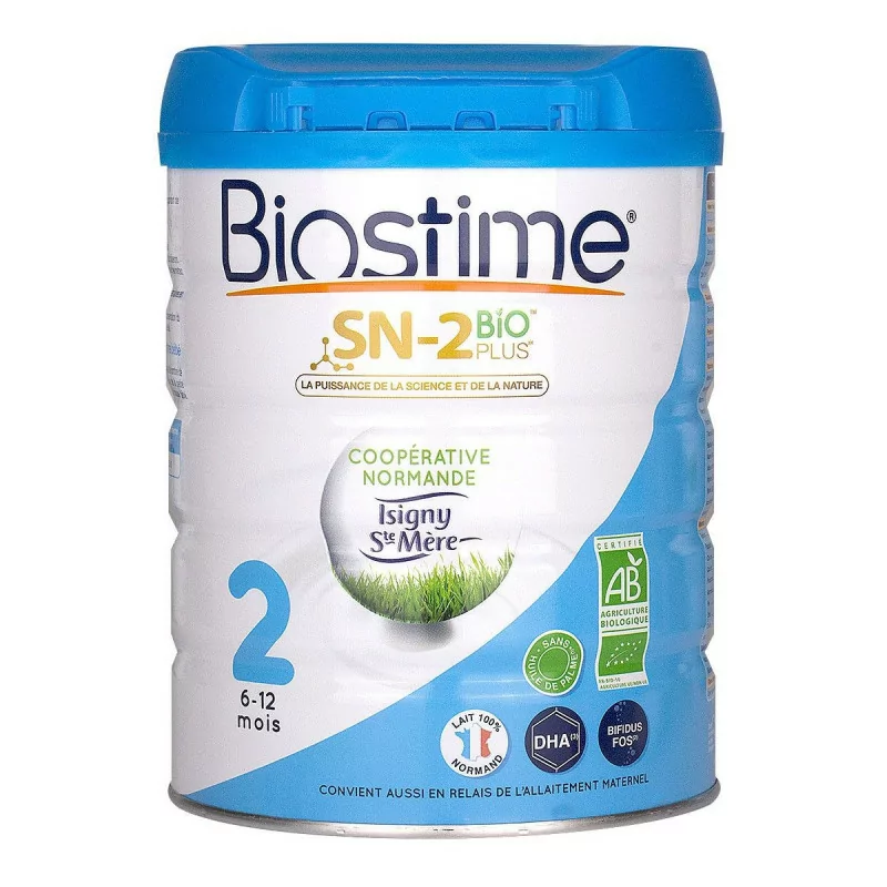 BIOSTIME Lait SN-2 Bio plus 2ème âge 800g - Parapharmacie Prado Mermoz