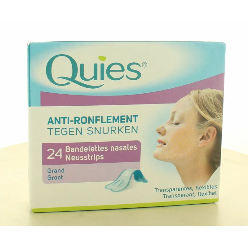 Bandelettes nasales anti-ronflement - Confort respiratoire