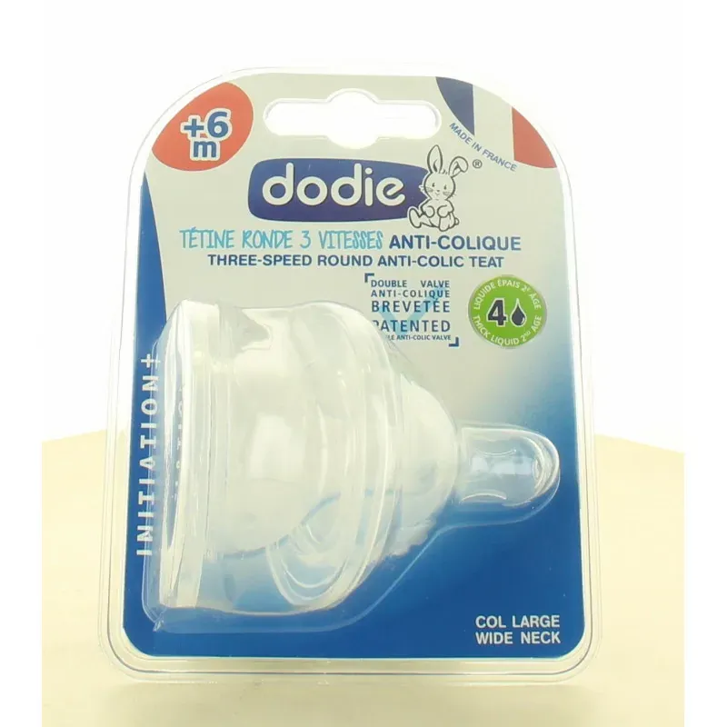 Dodie Tétine Ronde 3 Vitesses +6M X2
