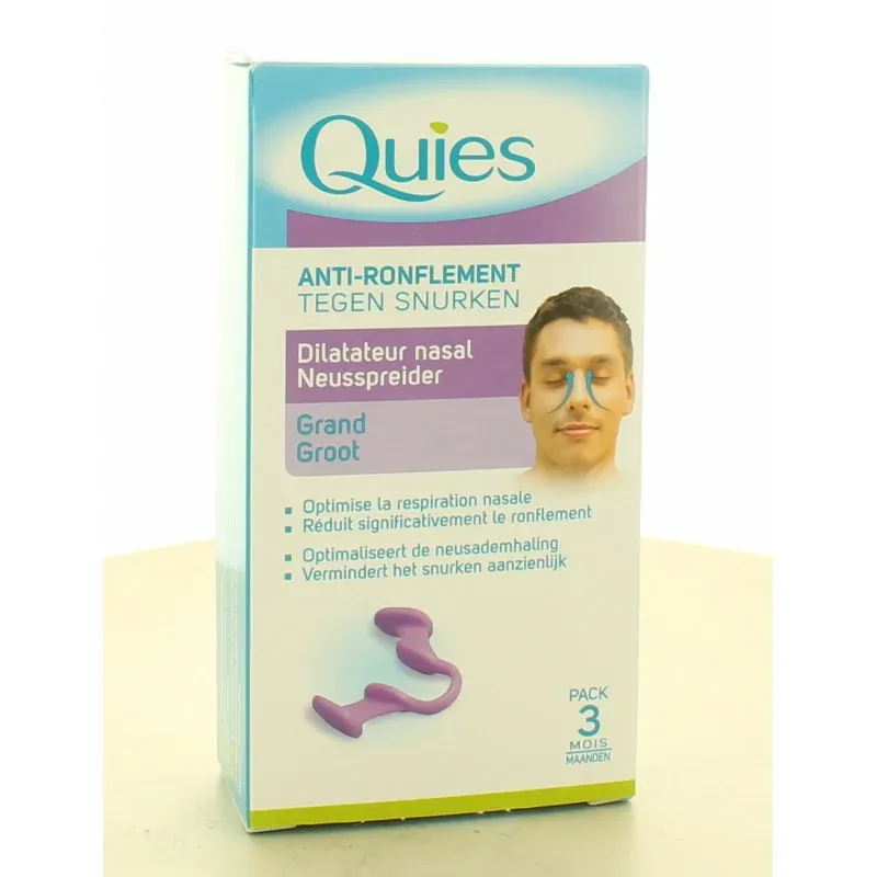 Quies Anti-ronflement Dilatateur Nasal Grand