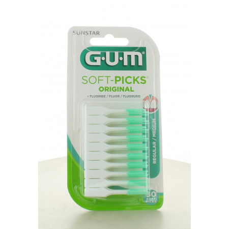 GUM Brossettes Soft-Picks Regular/Médium X80