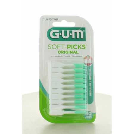 GUM Brossettes Soft-Picks Regular/Médium X80