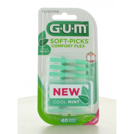 GUM Soft-Picks Comfort Flex Cool Mint Medium X40