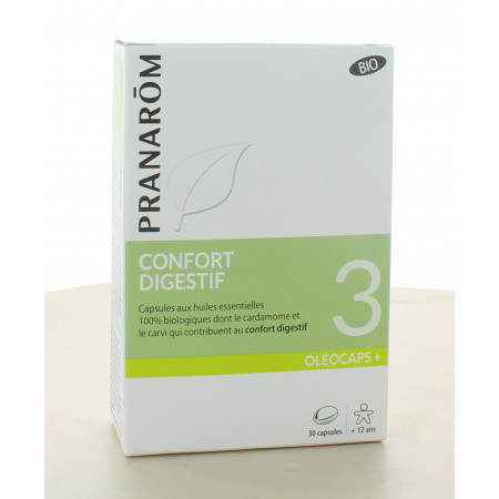 Pranarôm Oleocaps+ Confort Digestif Bio 30 capsules