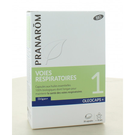 Pranarôm Oleocaps+ Voies Respiratoires Bio 30 capsules
