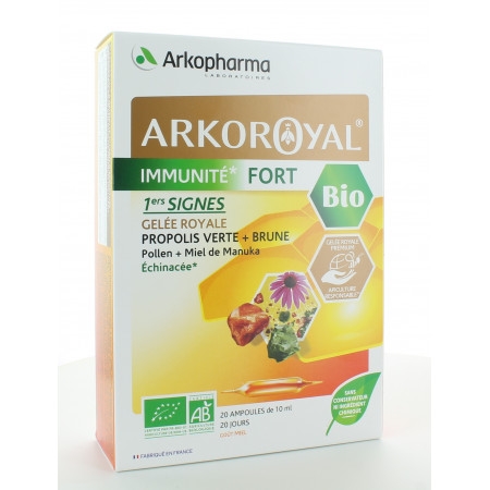 Arkopharma Arkoroyal Immunité Fort Bio 20 ampoules