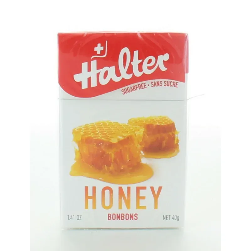 Halter Bonbons  sans sucre Miel 40g