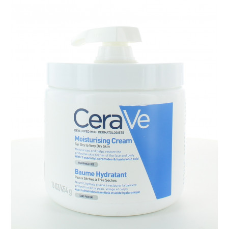 Cerave Baume Hydratant Sans parfum 454g - Univers Pharmacie