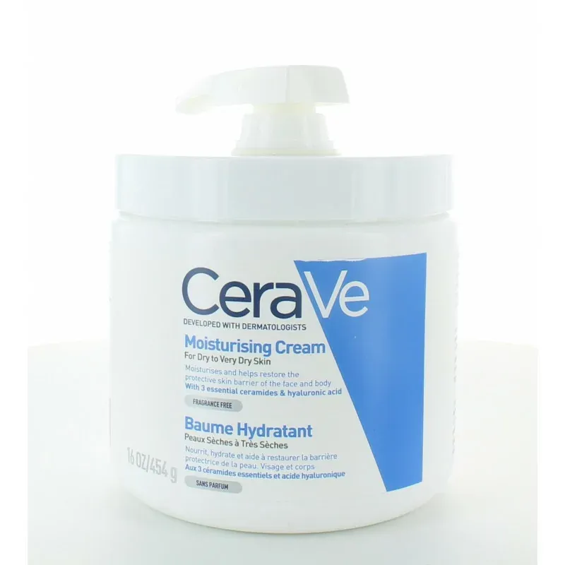 Cerave Baume Hydratant Sans parfum 454g - Univers Pharmacie