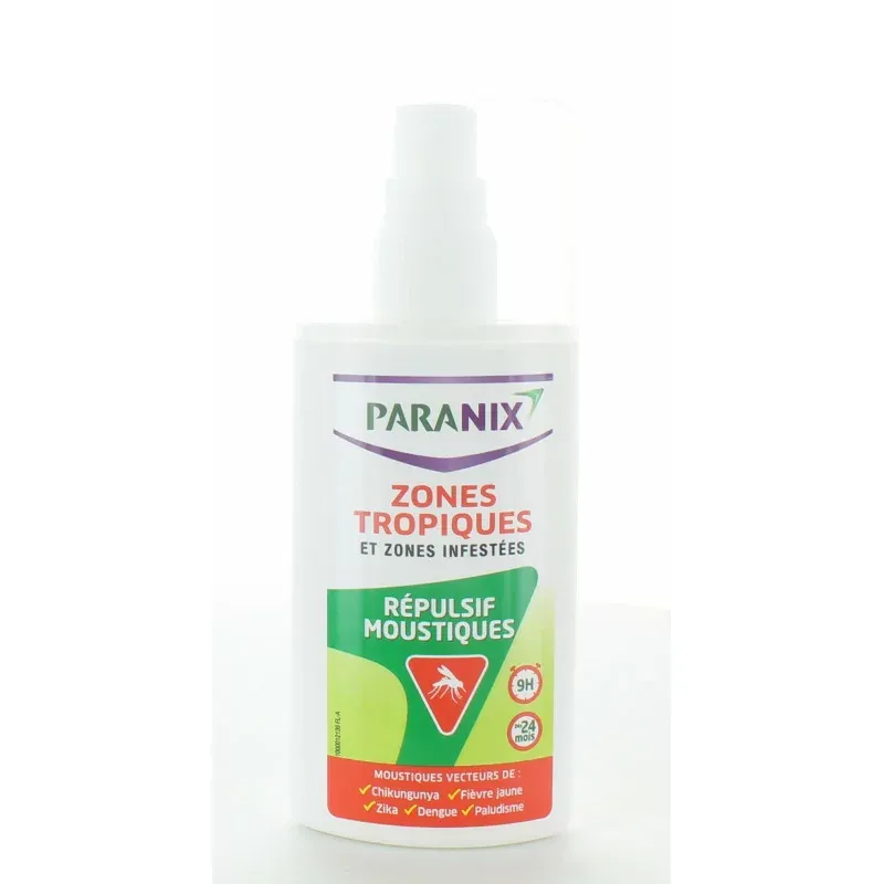 Paranix Zones Tropiques et Infestées Répulsif Moustiques 90ml