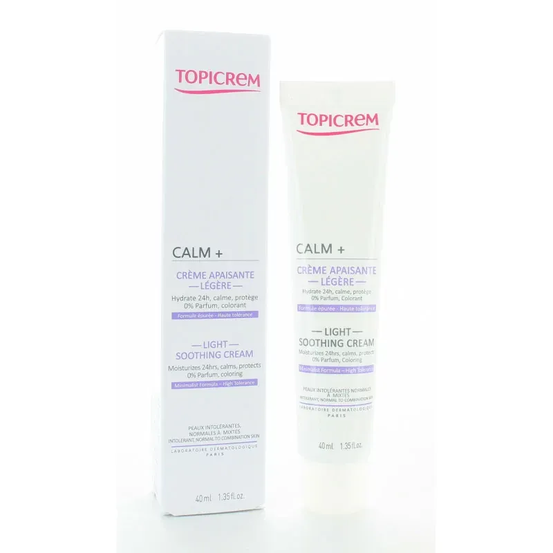 Topicrem Calm+ Crème Apaisante Légère 40ml