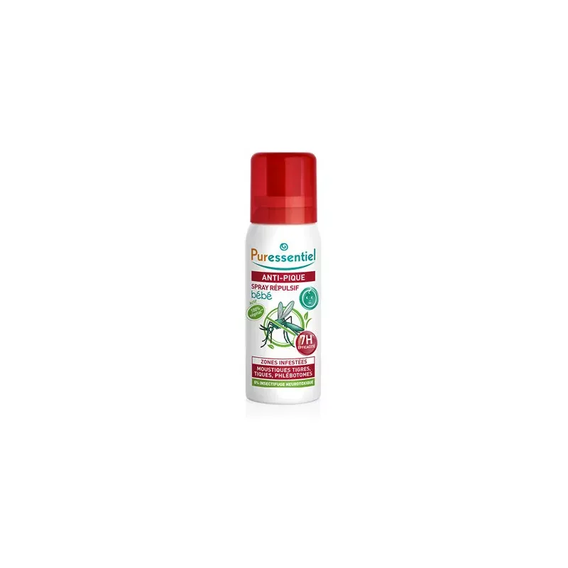 Spray Répulsif Anti-pique Bébé Puressentiel 60 ml